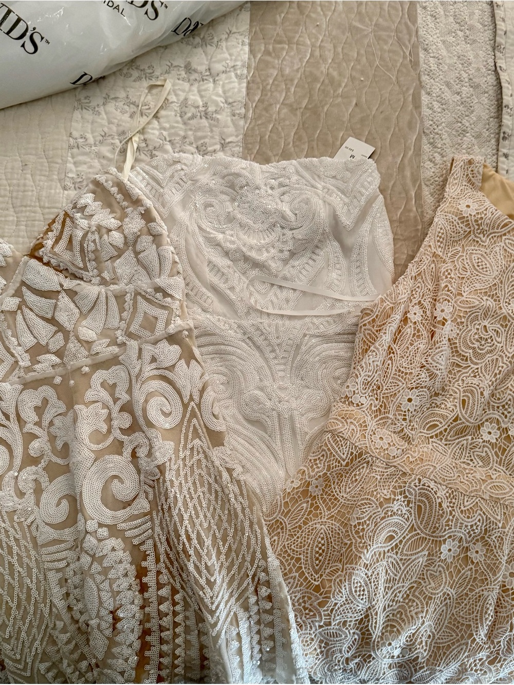 3 FOR 1 - Bridal/cocktail dresses (2 super down and 1 fashion nova NWT)